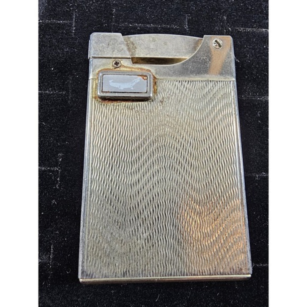Vintage‎ FORMULA silver plated Lighter Lacoste Emblem Refillable Butane